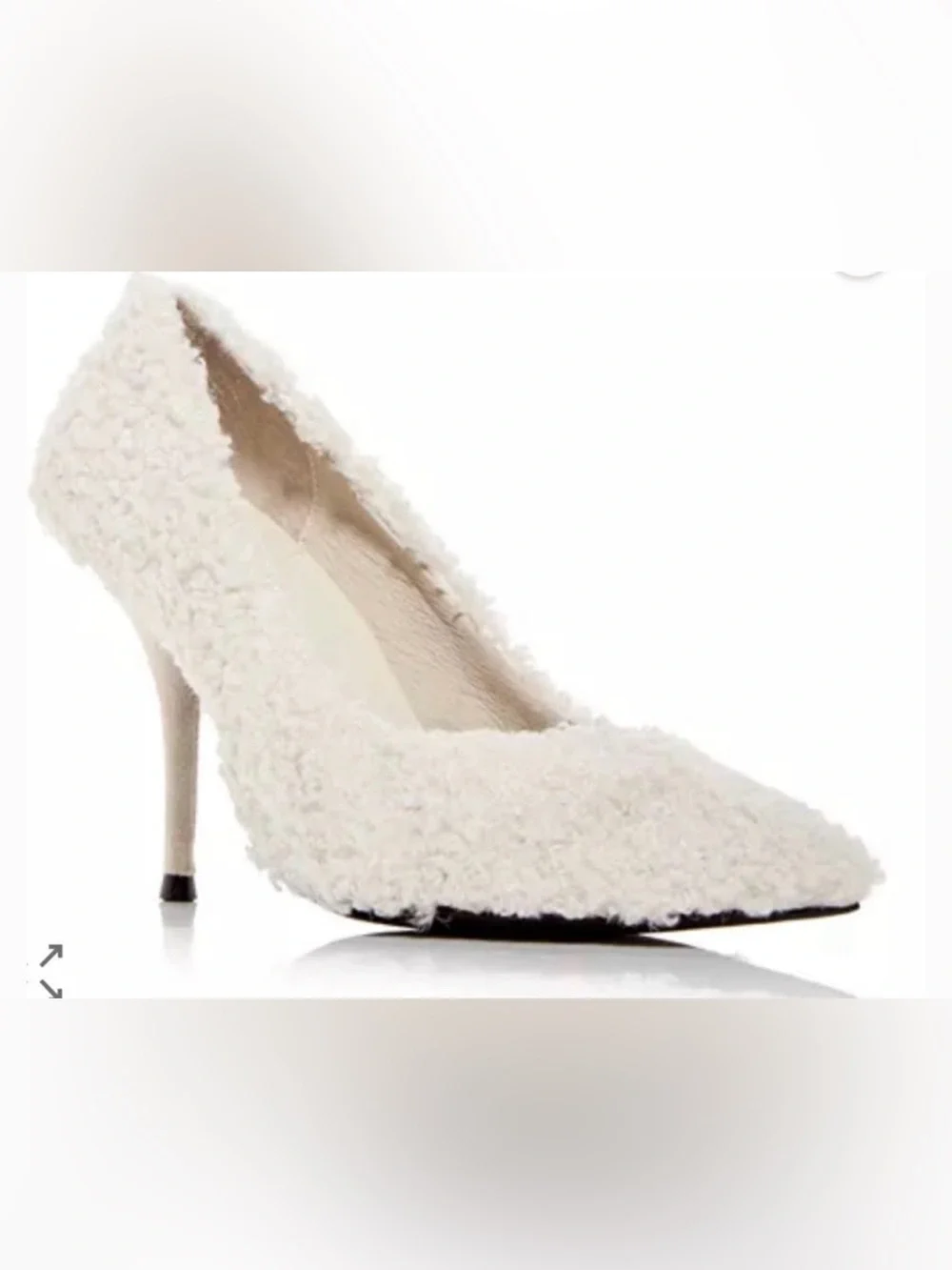 Brand new never worn Jeffrey Campbell Shearling pumps